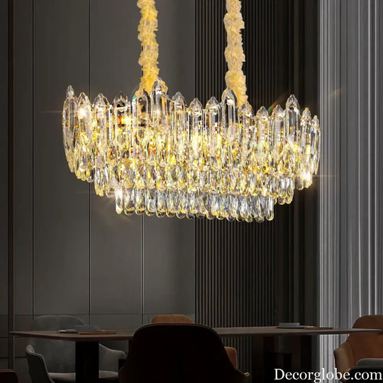 Modern Crystal Chandelier Ceiling - Novelty Trend Lighting for Hall, Living Room, and Bedroom - DecorGlobe
