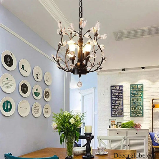 Modern Crystal Chandelier - Perfect for Living Rooms, Dining Areas, and Bedrooms - DecorGlobe