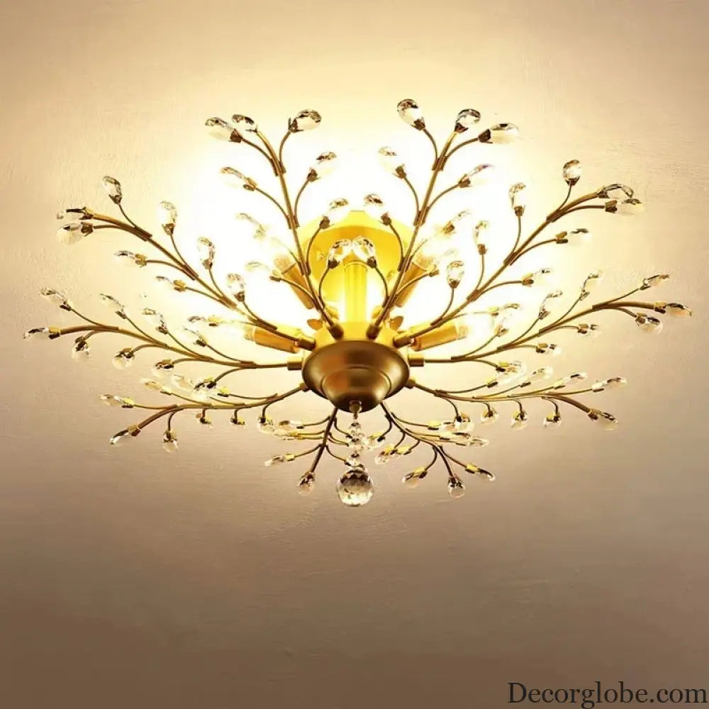 Modern Crystal Chandelier - Perfect for Living Rooms, Dining Areas, and Bedrooms - DecorGlobe