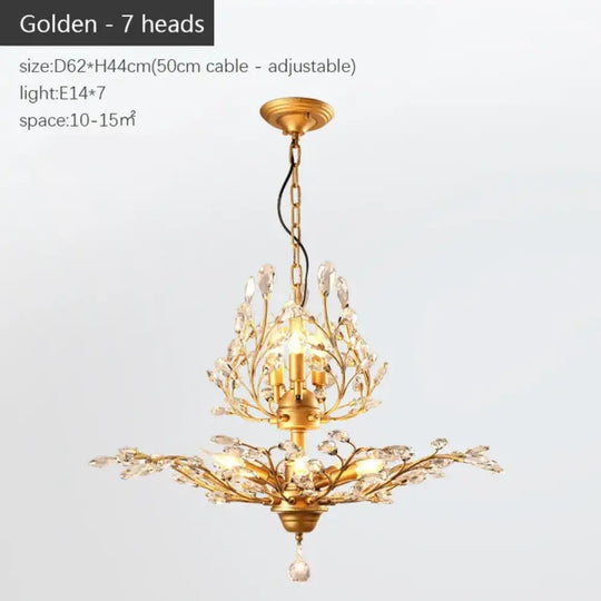 Modern Crystal Chandelier - Perfect for Living Rooms, Dining Areas, and Bedrooms - DecorGlobe