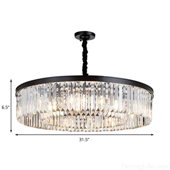 Emilia Modern Crystal Chandelier: Sparkling Elegance in Multiple Sizes (16", 23.5", 31.5") - DecorGlobe