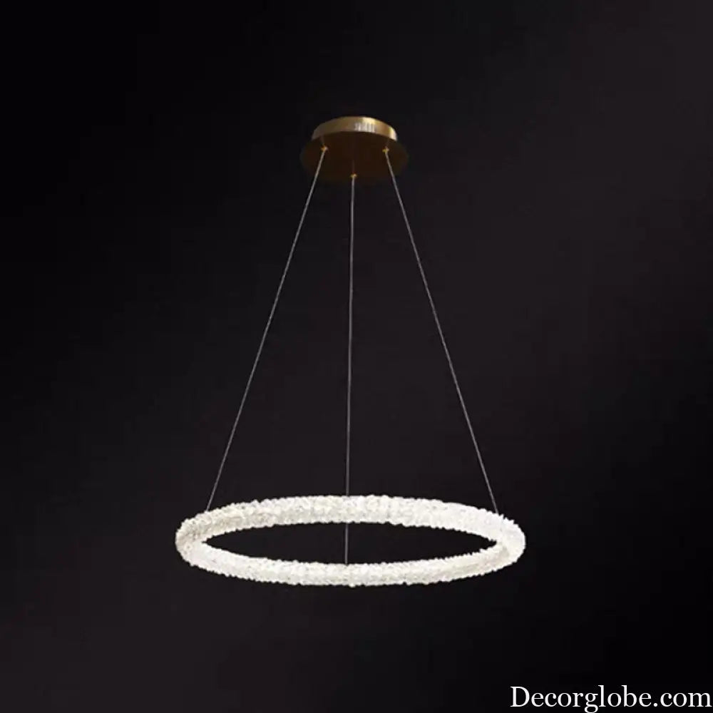 Diana - Modern Crystal Circle Chandelier (Choose Your Size & Tiers) - DecorGlobe