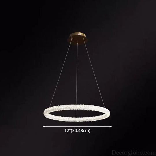 Diana - Modern Crystal Circle Chandelier (Choose Your Size & Tiers) - DecorGlobe