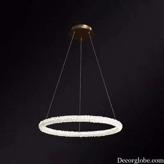 Diana - Modern Crystal Circle Chandelier (Choose Your Size & Tiers) - DecorGlobe