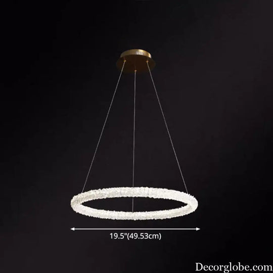 Diana - Modern Crystal Circle Chandelier (Choose Your Size & Tiers) - DecorGlobe