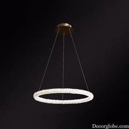 Diana - Modern Crystal Circle Chandelier (Choose Your Size & Tiers) - DecorGlobe