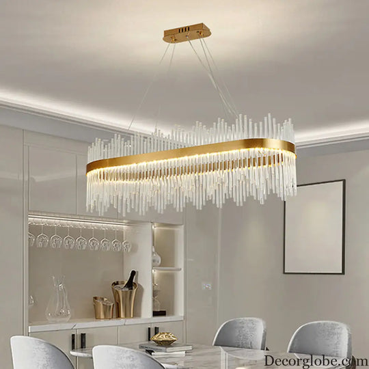 Adjustable Glass Crystal Drum Chandelier Pendant Light for Modern Living Rooms