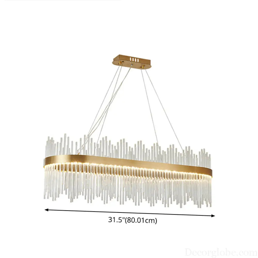 Adjustable Glass Crystal Drum Chandelier Pendant Light for Modern Living Rooms