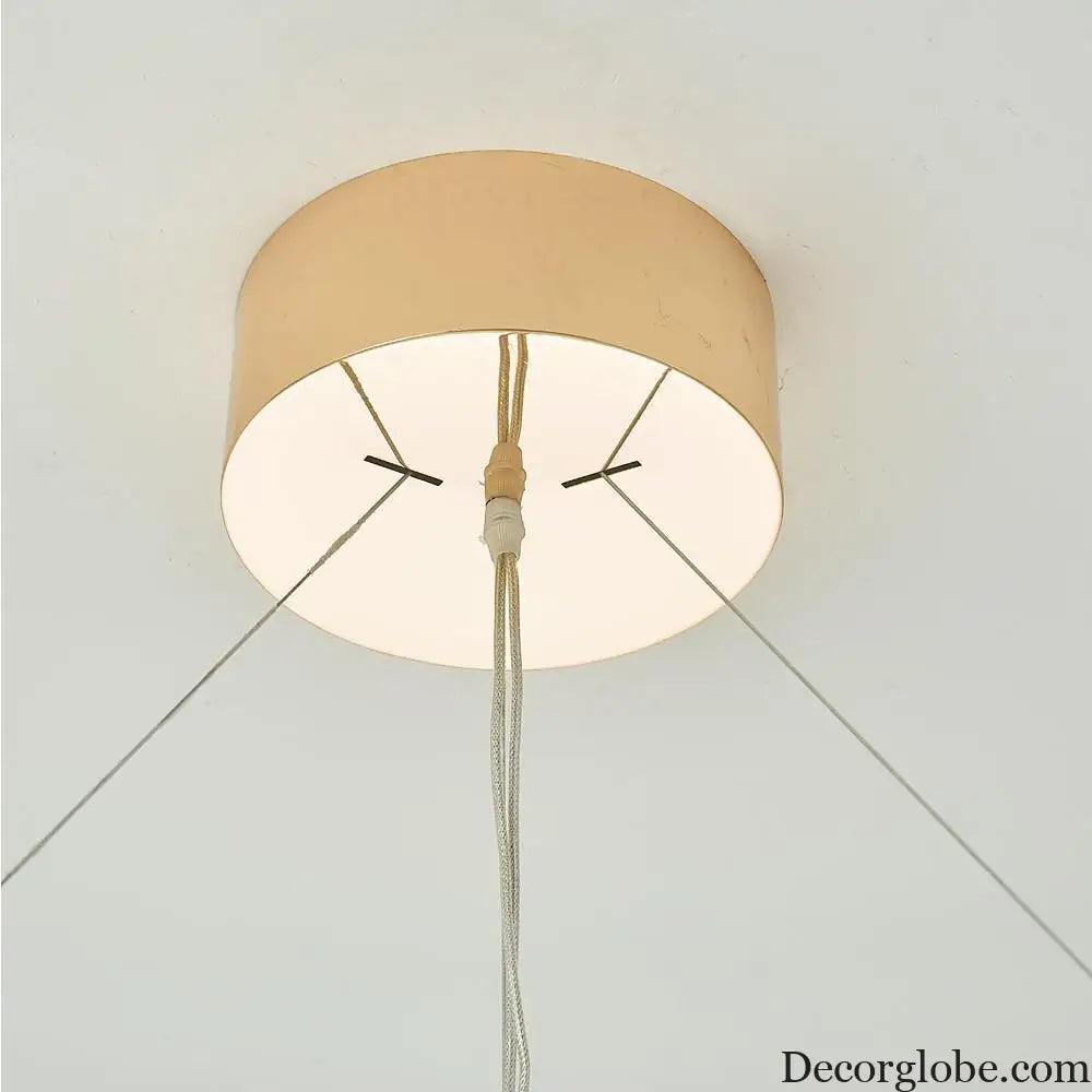 Modern Luxury Round Crystal LED Chandelier – Gold Finish Single Tier Lighting > Ceiling lights > Chandeliers