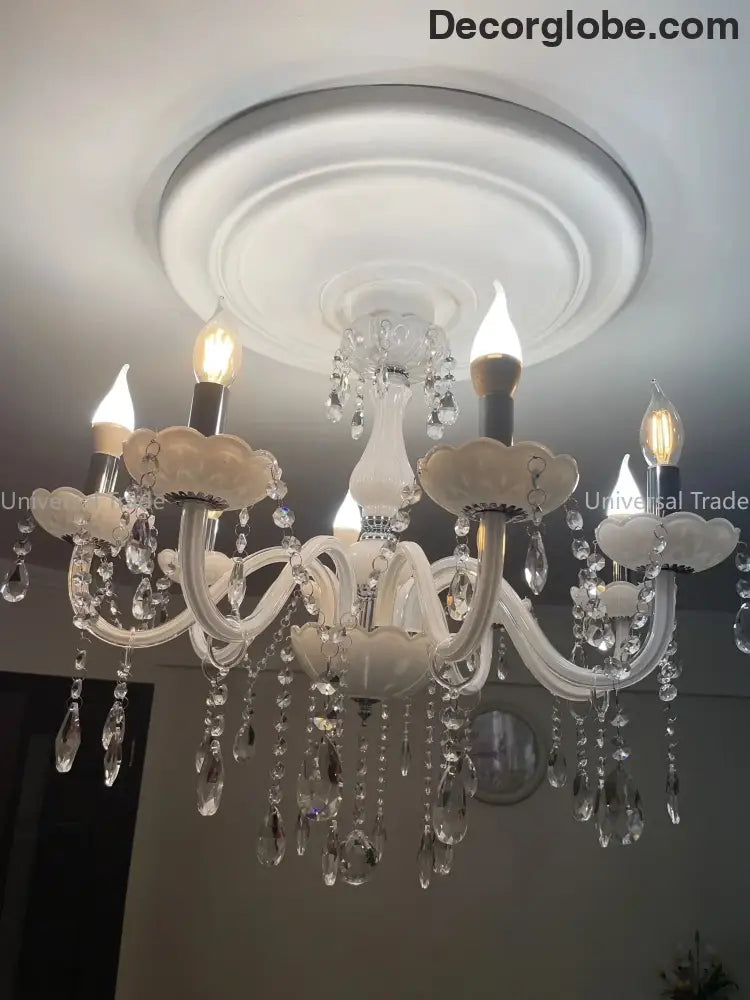 Modern LED Crystal Chandelier - Illuminate Your Home with Elegance - DecorGlobe