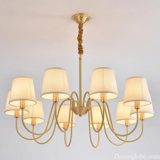 Modern LED Fabric Chandelier Light for Living and Dining Room Chandelier