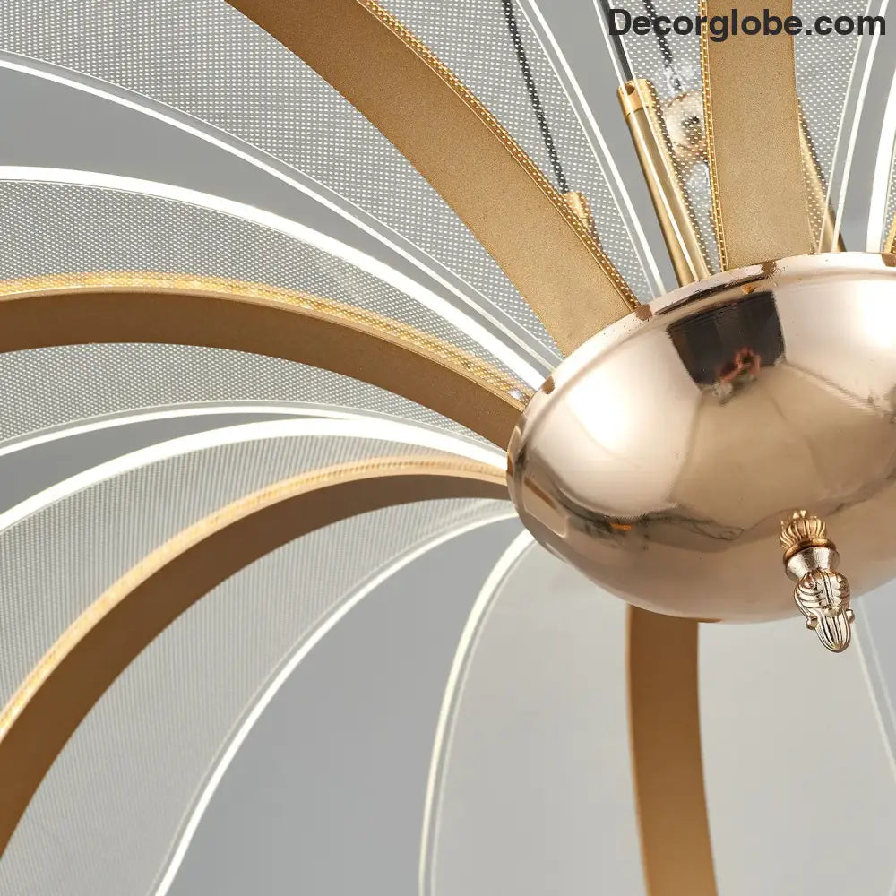 Modern LED Night Primrose Petals Ceiling Chandelier - Minimalist Elegance for Living, Dining, and Bedrooms - DecorGlobe