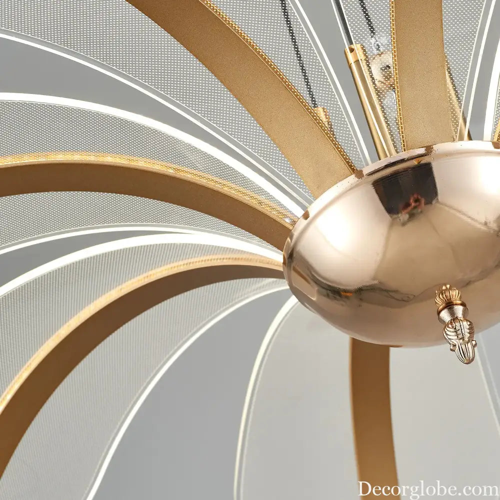 Modern LED Night Primrose Petals Ceiling Chandelier - Minimalist Elegance for Living, Dining, and Bedrooms - DecorGlobe