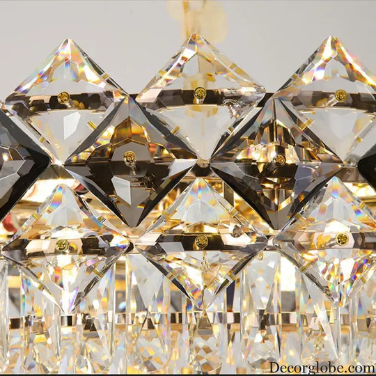 Modern Light Luxury Crystal Chandelier - A Stunning Main Lamp for Living Rooms, Dining Rooms, and Bedrooms - DecorGlobe