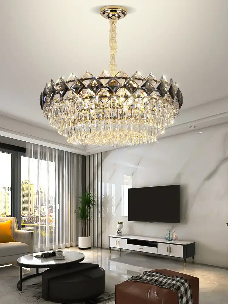 Modern Light Luxury Crystal Chandelier - A Stunning Main Lamp for Living Rooms, Dining Rooms, and Bedrooms - DecorGlobe