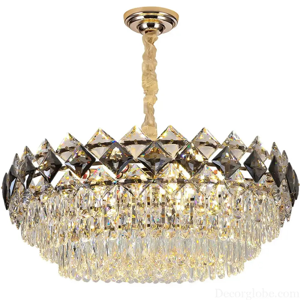 Modern Light Luxury Crystal Chandelier - A Stunning Main Lamp for Living Rooms, Dining Rooms, and Bedrooms - DecorGlobe
