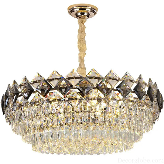 Modern Light Luxury Crystal Chandelier - A Stunning Main Lamp for Living Rooms, Dining Rooms, and Bedrooms - DecorGlobe