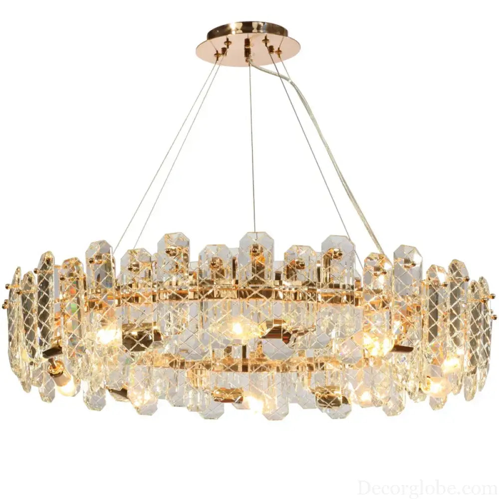 Modern Lustre Crystal LED Pendant Lights - Elegant Illumination for Living, Dining, and Bedroom Spaces - DecorGlobe