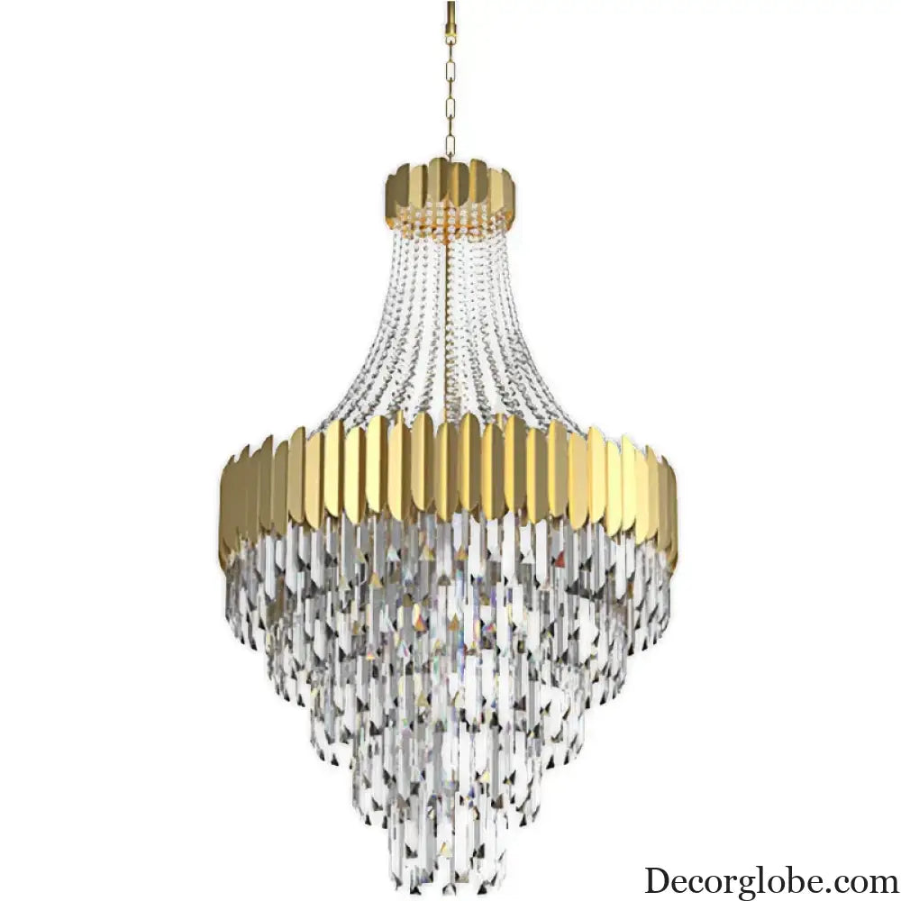 Modern Nordic Crystal Pendant Lights - Light Luxury Elegance for Villas, Hotels, and Double Staircase Living Spaces with LED Efficiency - DecorGlobe