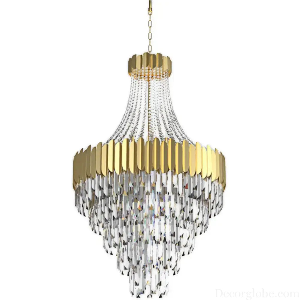 Modern Nordic Crystal Pendant Lights - Light Luxury Elegance for Villas, Hotels, and Double Staircase Living Spaces with LED Efficiency - DecorGlobe