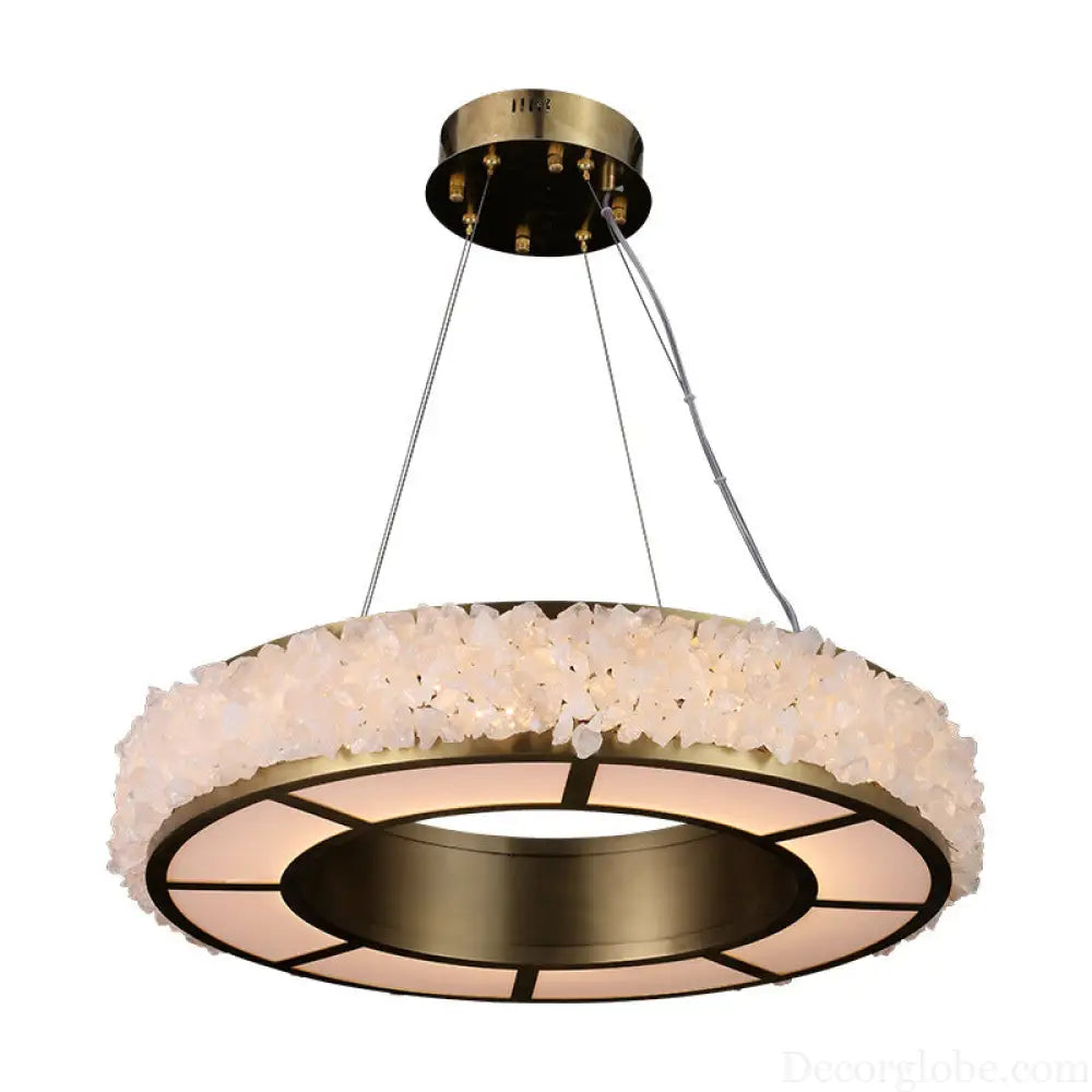 Modern Round Crystal Chandelier for Living &amp; Dining Room D70cm