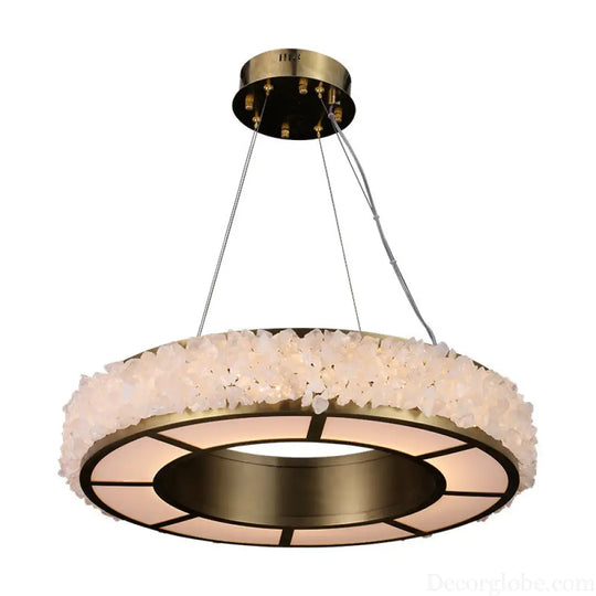 Modern Round Crystal Chandelier for Living &amp; Dining Room D70cm