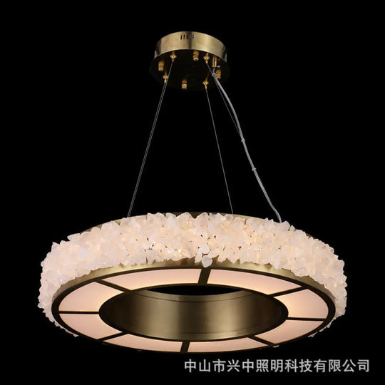 Modern Round Crystal Chandelier for Living &amp; Dining Room D70cm