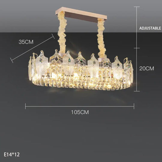 New Crystal Glass Chandelier - Luxury Modern Home Decor Lighting Fixture for Living Rooms and Bedrooms - DecorGlobe