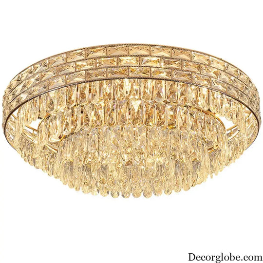 New Modern Crystal Ceiling Lamp - Light Luxury Design for Living, Dining, and Bedroom Spaces - DecorGlobe