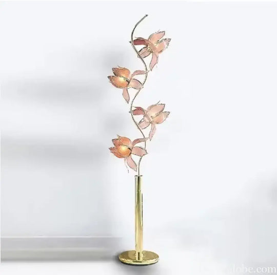 Élise Lotus LED Flexible Flower Table Lamp E26 Glass