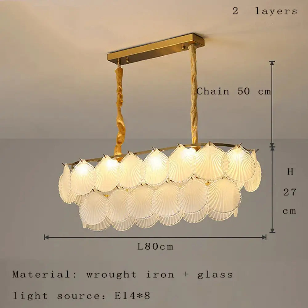 Nordic Postmodern Glass Chandelier - Simple Elegance for Your Living Room, Dining Room, Bedroom, and Study - DecorGlobe