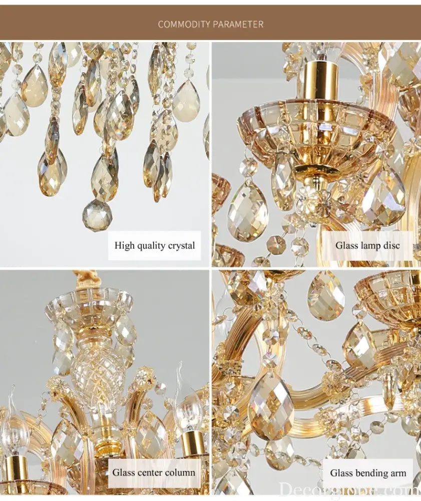 Nordic Restaurant Chandelier Lighting Classic Living Room Crystal Pendant Light Modern Household Hanging Light Hall