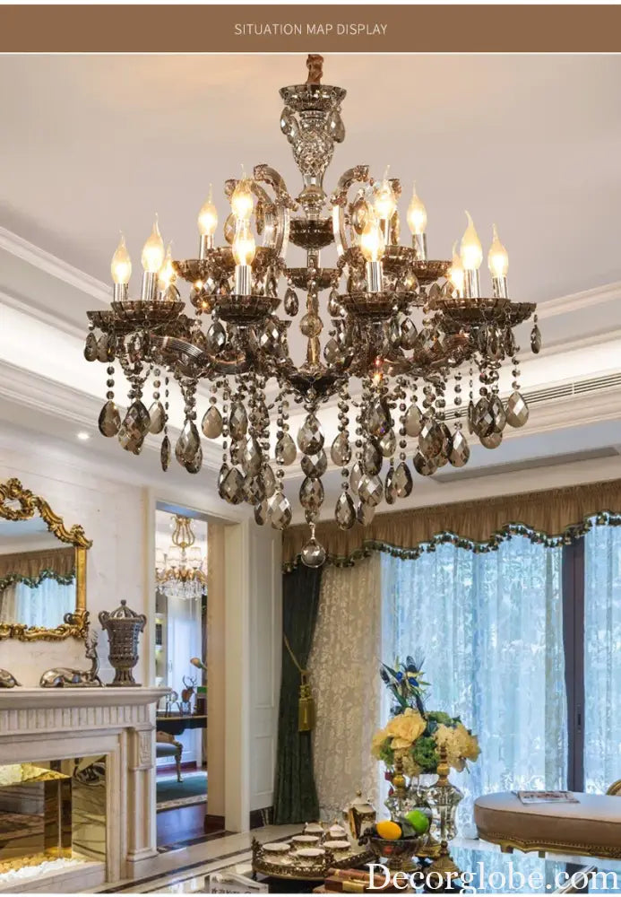 Nordic Restaurant Chandelier Lighting Classic Living Room Crystal Pendant Light Modern Household Hanging Light Hall