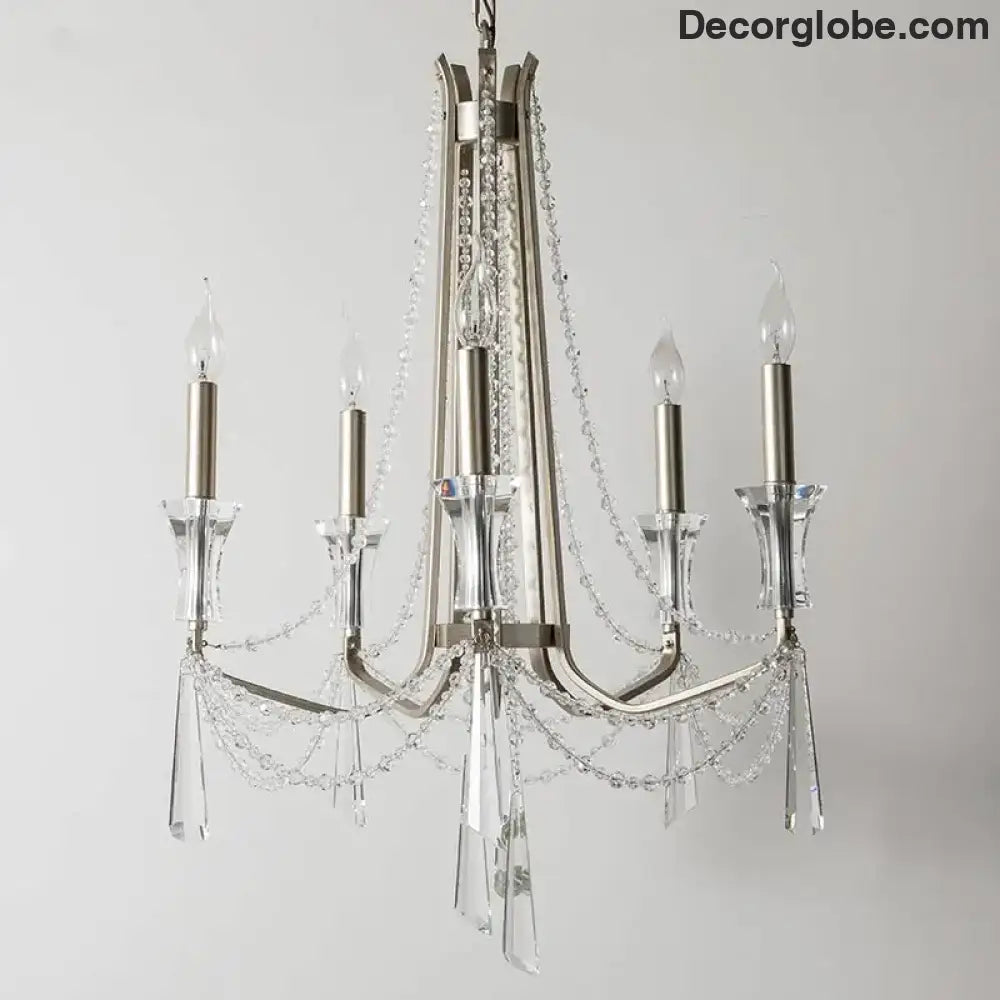 Nordic Style Crystal Chandelier Lighting - Elegance for Your Living Room Ceiling with French Inspired Large Chandeliers, Modern Staircase Lustre Cristal LED Lamp - DecorGlobe