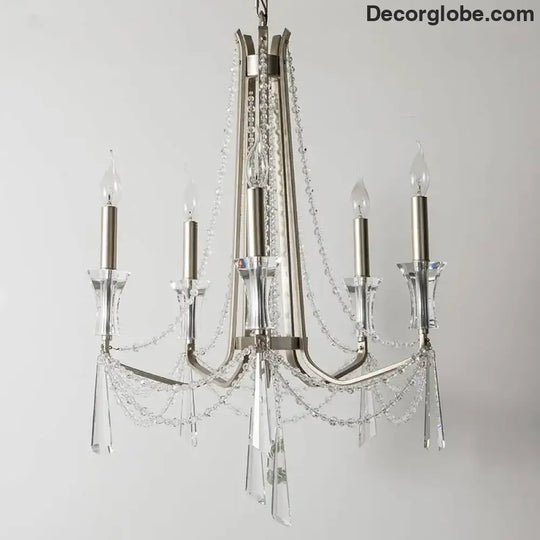 Nordic Style Crystal Chandelier Lighting - Elegance for Your Living Room Ceiling with French Inspired Large Chandeliers, Modern Staircase Lustre Cristal LED Lamp - DecorGlobe