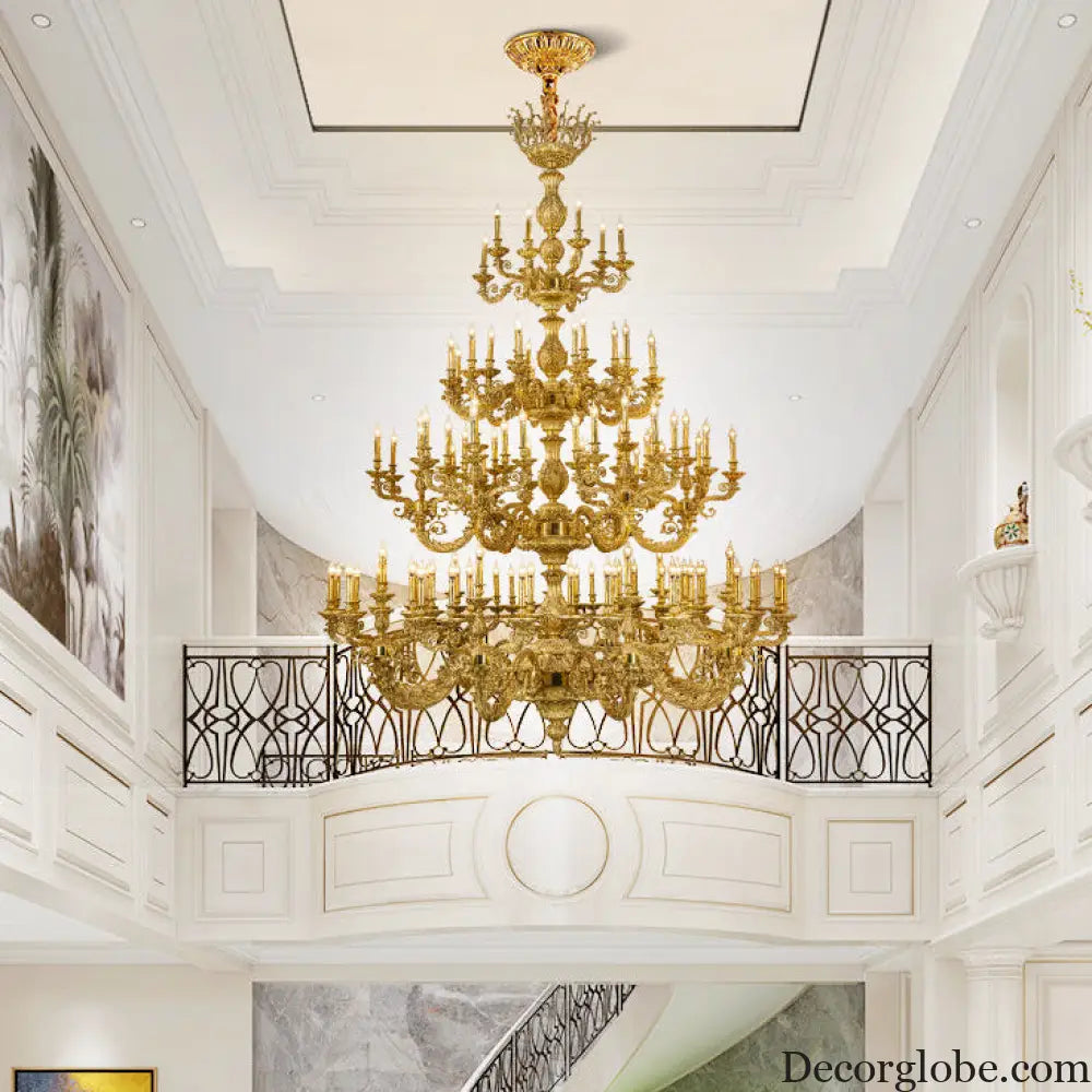 Nova French Copper Crystal Grand Duplex Chandelier Chandelier (diameter 226cm, height 317cm) Chandelier