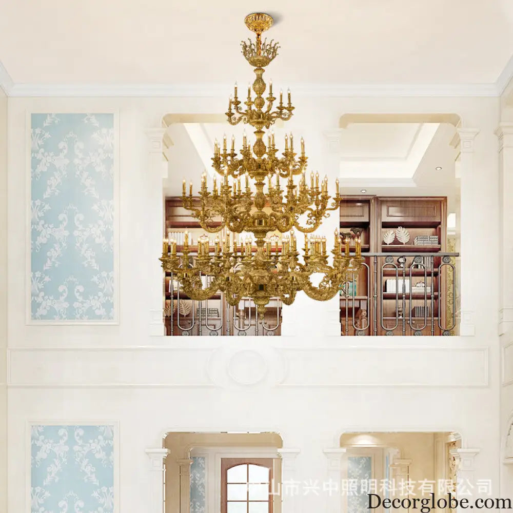 Nova French Copper Crystal Grand Duplex Chandelier Chandelier (diameter 226cm, height 317cm) Chandelier