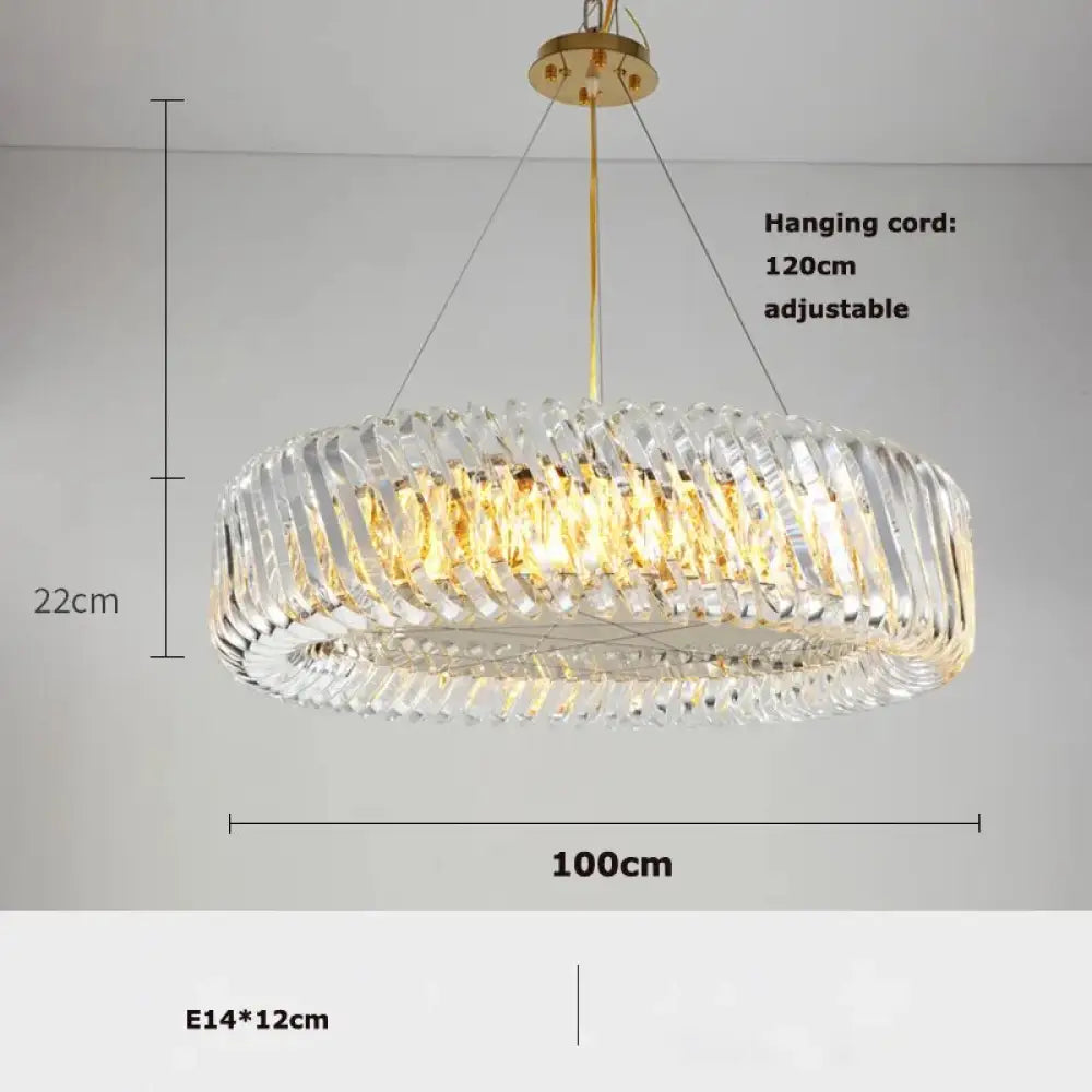 Olivia's Art Deco Crystal Glass LED Chandelier - DecorGlobe