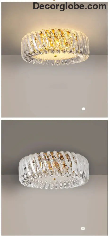 Olivia's Art Deco Crystal Glass LED Chandelier - DecorGlobe