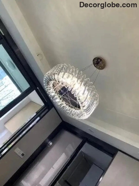 Olivia's Art Deco Crystal Glass LED Chandelier - DecorGlobe