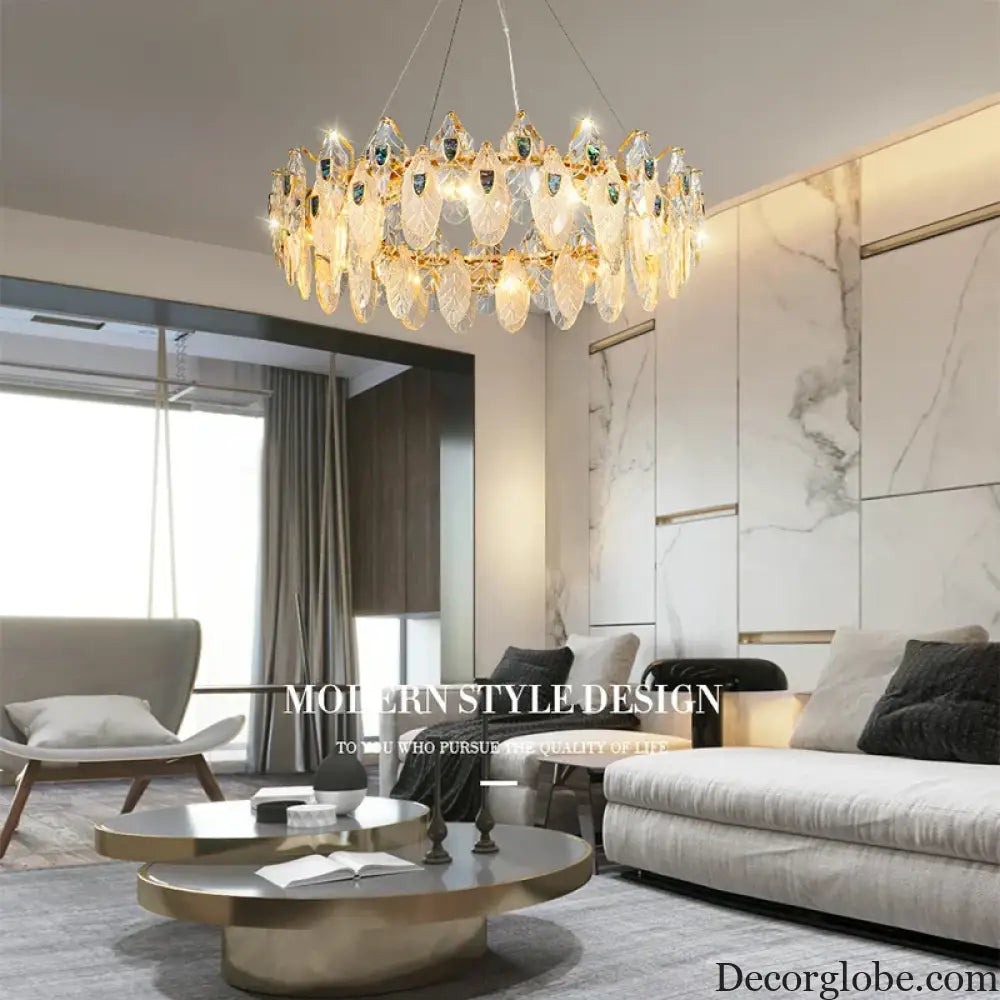 Petal-Shaped Ceiling Chandelier - A Unique Bedroom and Living Room Lighting Fixture - DecorGlobe