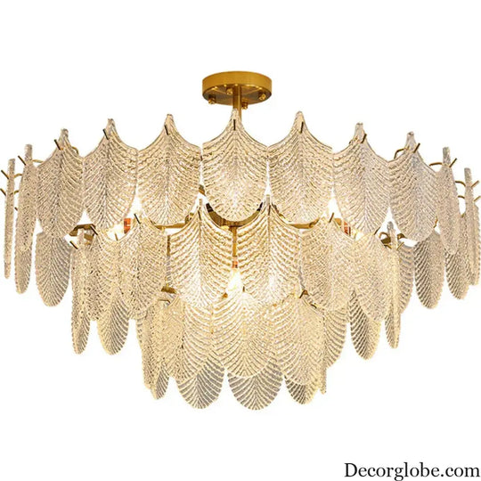 Postmodern Glass Chandelier - Elegant Lighting for Living Rooms, Bedrooms, Dining Rooms, and Model Spaces - DecorGlobe