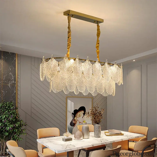 Postmodern Glass Chandelier - Elegant Lighting for Living Rooms, Bedrooms, Dining Rooms, and Model Spaces - DecorGlobe