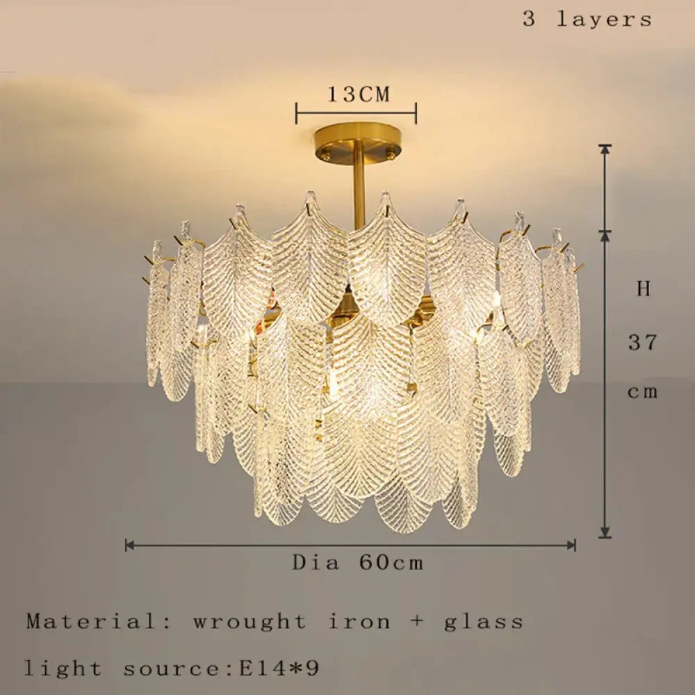 Postmodern Glass Chandelier - Elegant Lighting for Living Rooms, Bedrooms, Dining Rooms, and Model Spaces - DecorGlobe