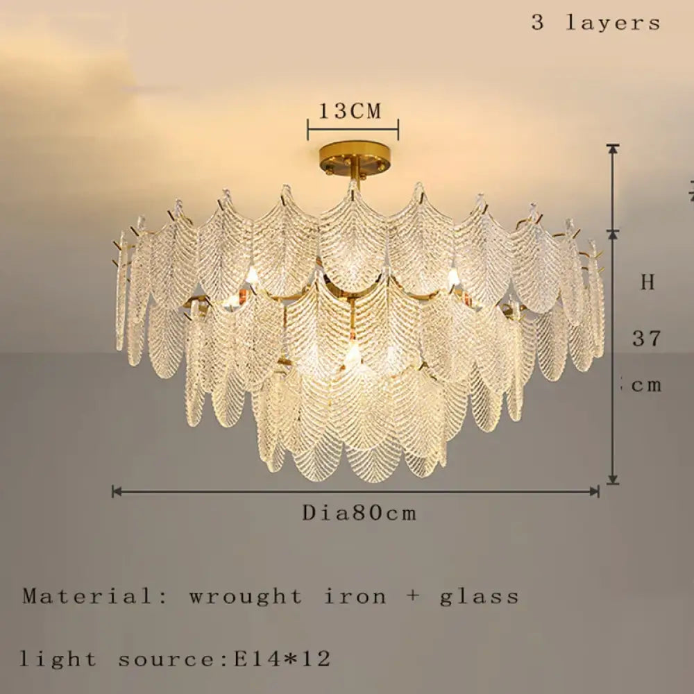 Postmodern Glass Chandelier - Elegant Lighting for Living Rooms, Bedrooms, Dining Rooms, and Model Spaces - DecorGlobe
