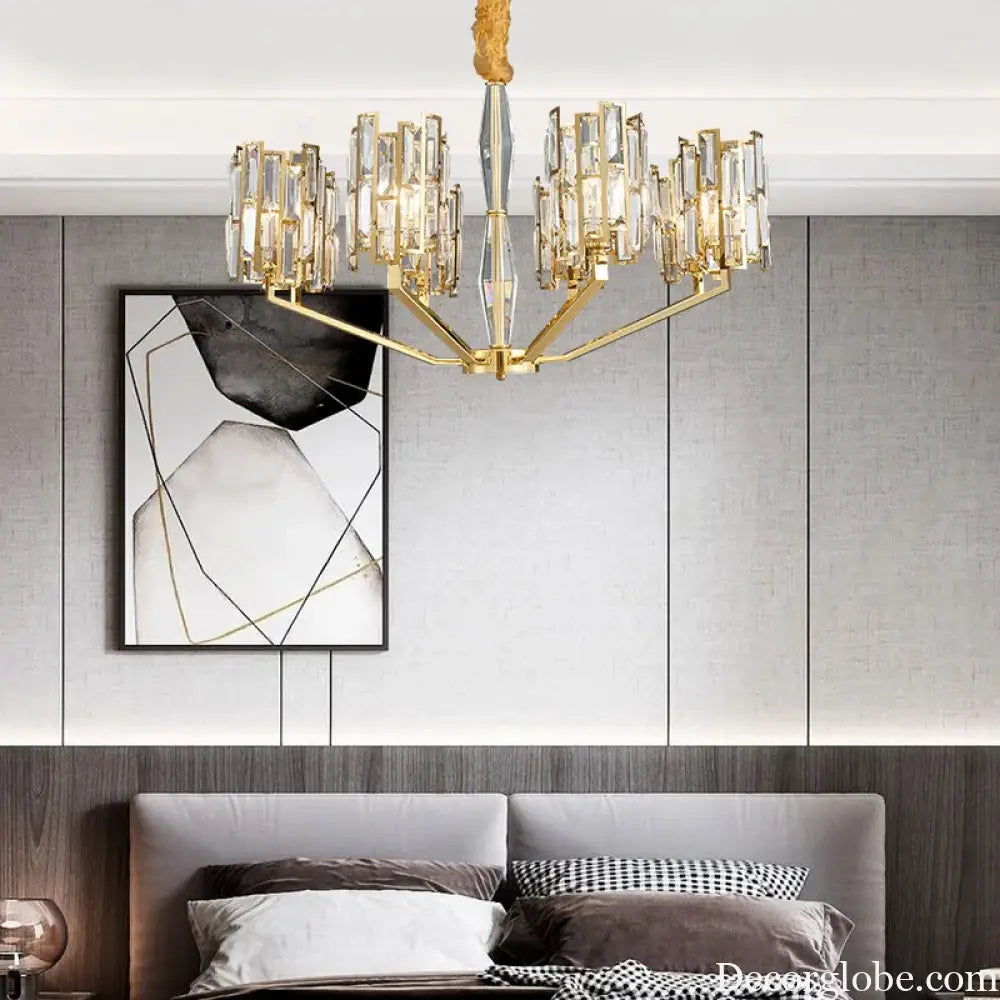 Stainless Steel Living Room Dining Room Chandelier - Designer Post-Modern Elegance for Villas and Duplex Buildings - DecorGlobe