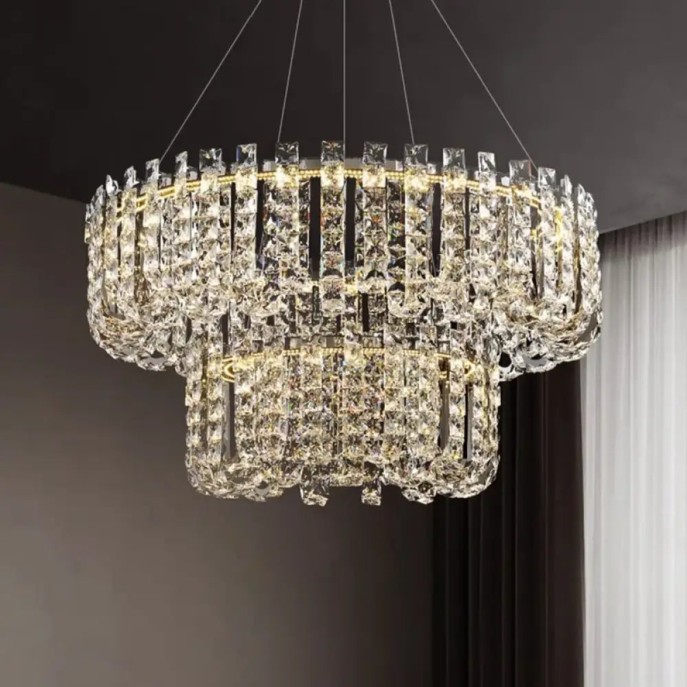 Modern Luxury Crystal LED Chandeliers - Illuminating Elegance for Living and Dining Rooms - DecorGlobe