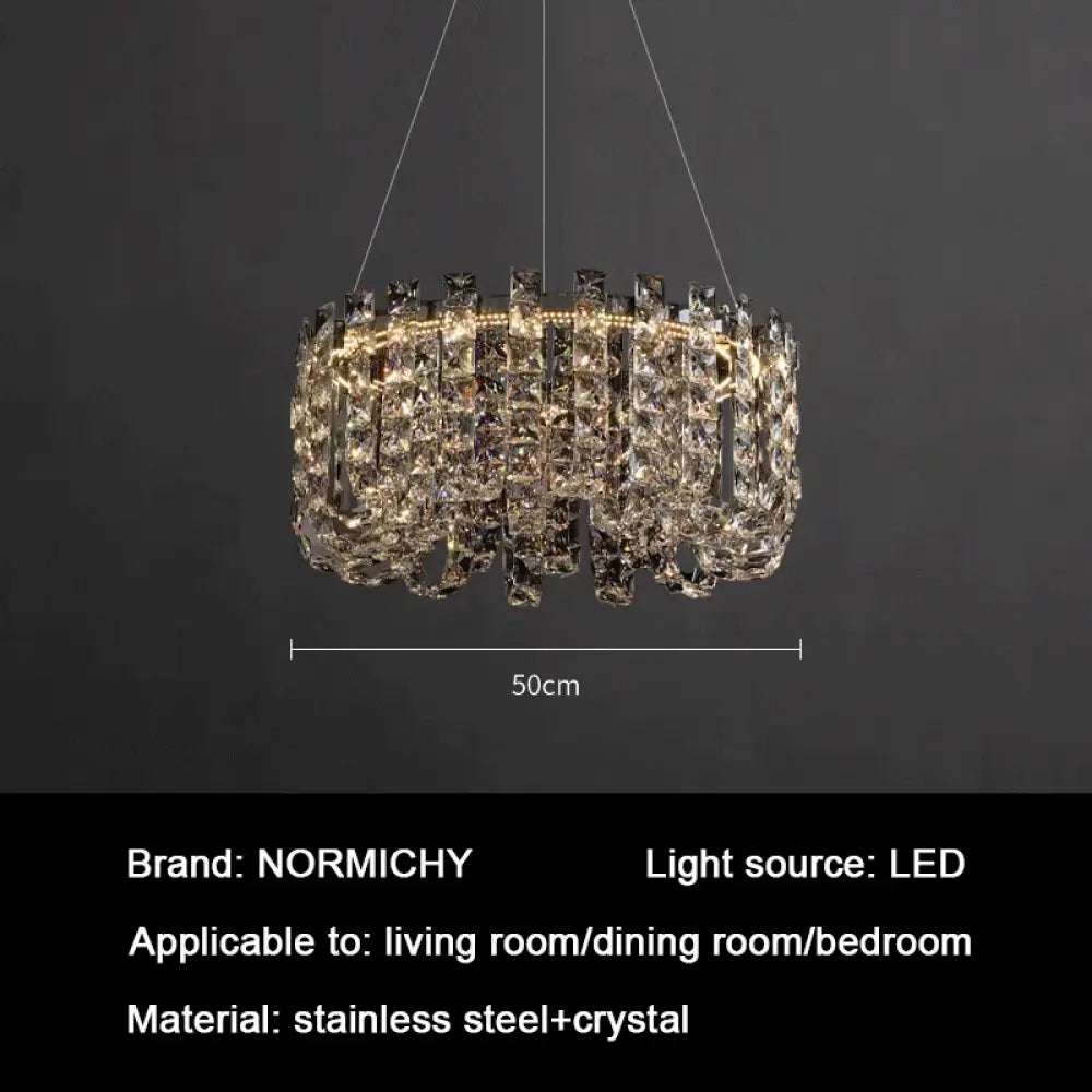 Modern Luxury Crystal LED Chandeliers - Illuminating Elegance for Living and Dining Rooms - DecorGlobe