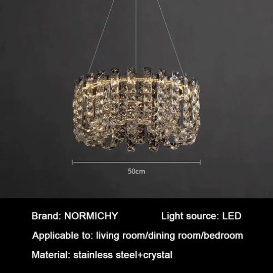 Modern Luxury Crystal LED Chandeliers - Illuminating Elegance for Living and Dining Rooms - DecorGlobe