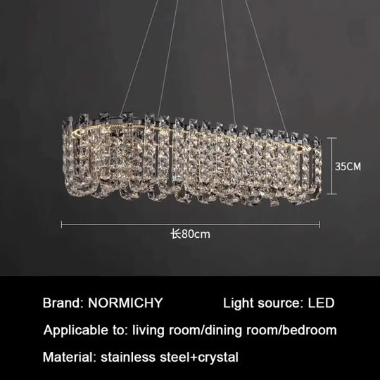 Modern Luxury Crystal LED Chandeliers - Illuminating Elegance for Living and Dining Rooms - DecorGlobe